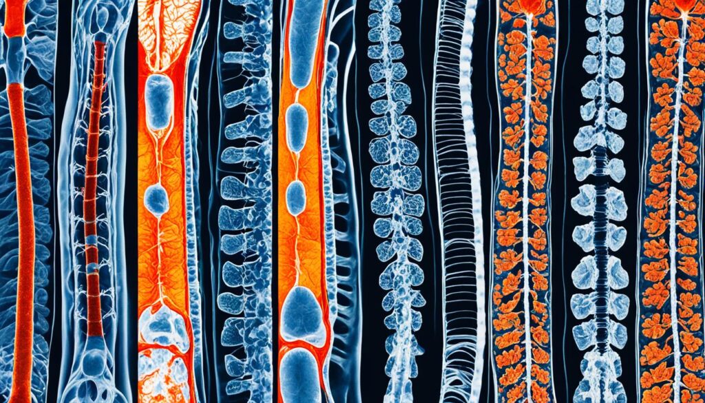 image showcasing the difference between Endplate Sclerosis and Multiple Sclerosis using advanced imaging techniques such as MRI scans and X-rays.